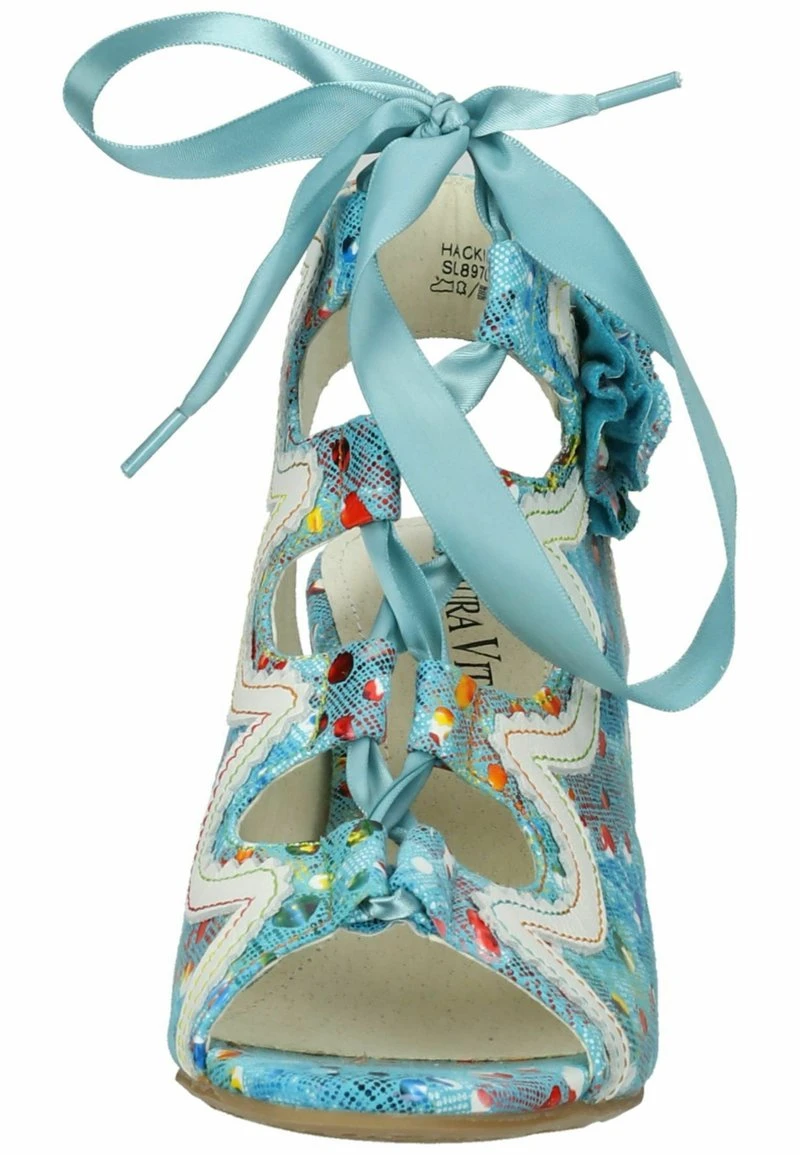 Laura Vita High Heel Sandalette - Turquoise 8 Laura Vita High Heel Sandalette - Turquoise – Bild 6