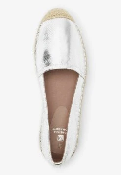 Next FOREVER COMFORT FLAT - Espadrille - Silver -Bequeme Schuhe 86ce0a8a4fa24021bdc2910b9ac70d5e