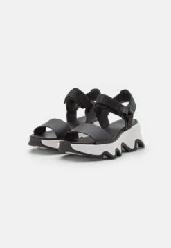 Sorel KINETIC IMPACT HIGH Y-STRAP - Riemensandalette - Black/sea Salt 10 Sorel KINETIC IMPACT HIGH Y-STRAP - Riemensandalette - Black/sea Salt -Bequeme Schuhe 881c16c196bd452a8482af2be9873d7b