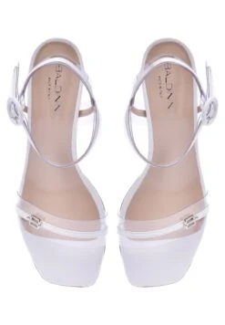 Baldinini Riemensandalette - Latte/trasparente -Bequeme Schuhe 8d58305a1c934114a9abfe2385a00dbc