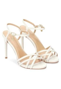 Kazar LAZURITE - High Heel Sandalette - Beige/white -Bequeme Schuhe 8fc8e804b07e4beab9674548f5d91521