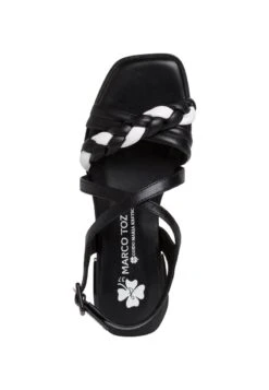 Marco Tozzi BY GUIDO MARIA KRETSCHMER - Plateausandalette - Black/white -Bequeme Schuhe 906f08623add4bb8b433ce9599ae4b10
