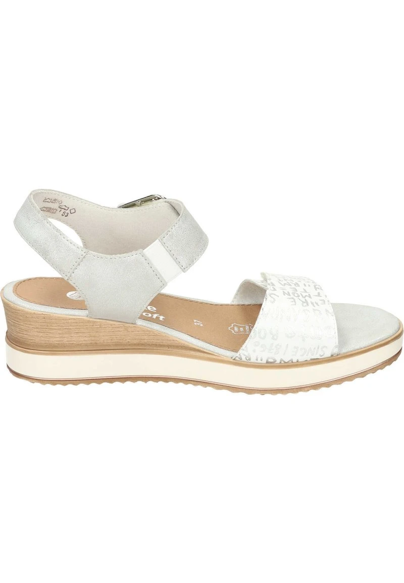 Remonte Keilsandalette - Weiss Silber Ice 8 Remonte Keilsandalette - Weiss Silber Ice – Bild 6