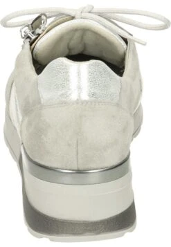 Sportlicher Schnürer - Grey Perl Silber -Bequeme Schuhe 9362dec8b124480ab1d55fcb1a45b3b9