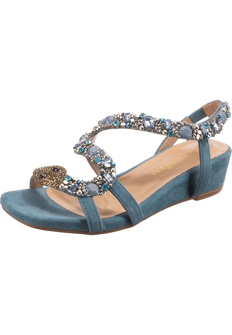 Alma En Pena Keilsandalette - Hellblau 4 Alma En Pena Keilsandalette - Hellblau – Bild 2