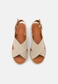 ALOHAS CROSSED PLATFORM BICOLOR - Plateausandalette - Stone Beige -Bequeme Schuhe 93e0e1ba45094ae6890289f9fce31240