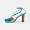 A.W.A.K.E. Mode CHRISTINE - High Heel Sandalette - Turquoise -Bequeme Schuhe 97890a4627a34f00b6138bbd7380304a