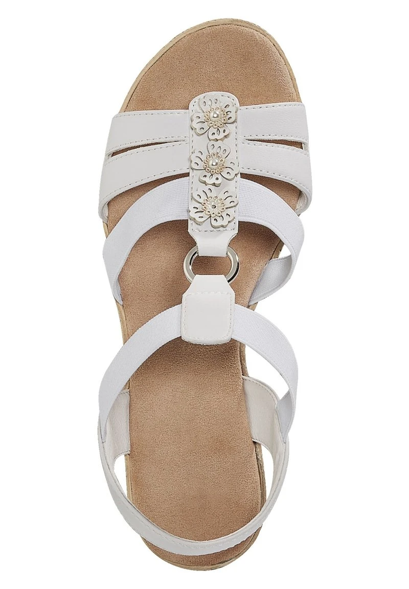 Keilsandalette - Weiß 5 Keilsandalette - Weiß – Bild 3