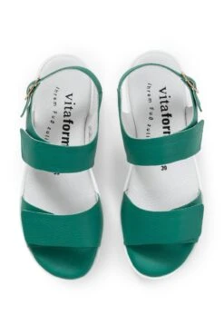 Keilsandalette - Grün -Bequeme Schuhe 9a8a0c004c1641d9bb0b8f4423b3d940