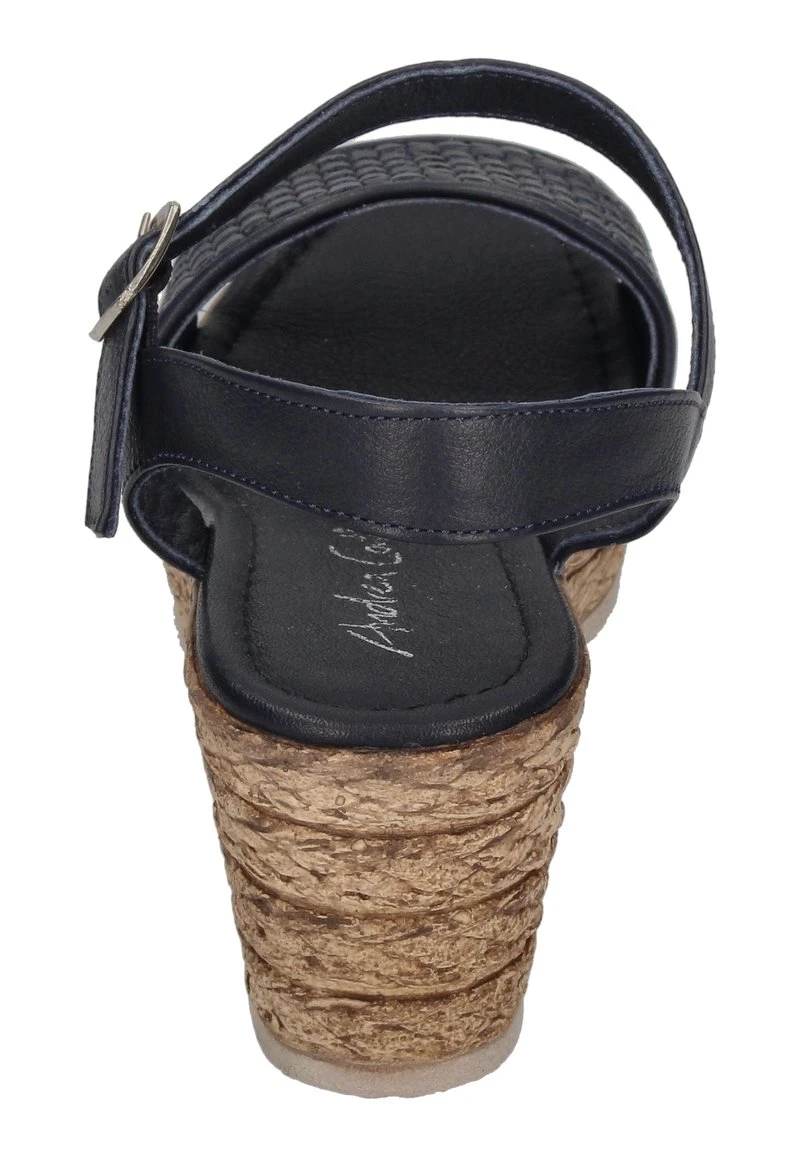 Andrea Conti Keilsandalette - Dunkelblau 5 Andrea Conti Keilsandalette - Dunkelblau – Bild 3