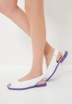 FLAT SOLE - Riemensandalette - White