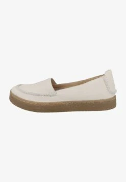 Clarks BARLEIGH - Slipper - Off White Leather -Bequeme Schuhe 9cee7e12288f4989aa15c15a6eaef335 1