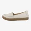 Clarks BARLEIGH - Slipper - Off White Leather -Bequeme Schuhe 9cee7e12288f4989aa15c15a6eaef335