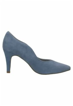 Caprice High Heel Pumps - Blue Suede -Bequeme Schuhe 9d73005442024140b7ea372e9ffd72eb