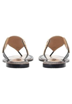 Usha Zehentrenner - Schwarz/mehrfarbig -Bequeme Schuhe 9dd66a06cad0480aa3f2ab58560d8654