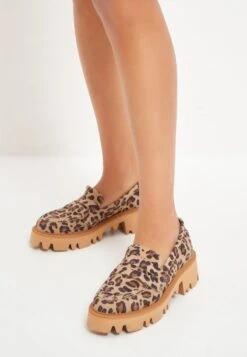 PLATFORM LOAFERS - Slipper - Beige