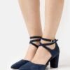 Anna Field LEATHER - High Heel Pumps - Dark Blue -Bequeme Schuhe 9fa2c3f090fb4d56a851db416fdae548
