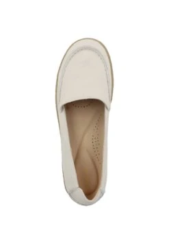 Clarks BARLEIGH - Slipper - Off White Leather -Bequeme Schuhe a3233e1b90c84321be45e07b4fce8bed