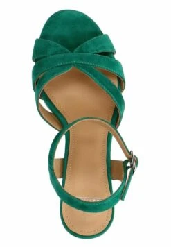 High Heel Sandalette - Grün -Bequeme Schuhe a6af0adc46c943a2bef8be0aaaa33738