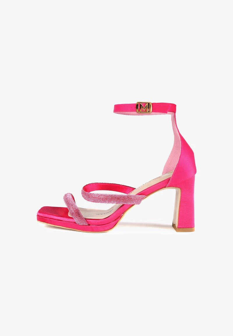 High Heel Sandalette - Fuchsia 3 High Heel Sandalette - Fuchsia