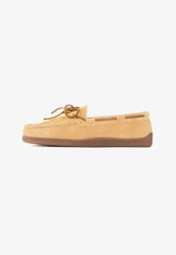 Minnetonka PILE LINED HARDSOLE - Slipper - Light Brown