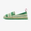 STRIPED - Espadrille - Smaragdgrün -Bequeme Schuhe a929b04969aa4976bc2dc99f09b3fec5