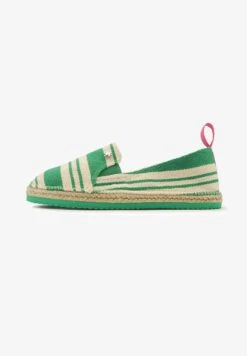 STRIPED - Espadrille - Smaragdgrün