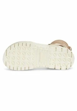 Puma MAYZE LACES WNS - Plateausandalette - Granola/frosted Ivory -Bequeme Schuhe acf011084904461b8de777b0550099e8