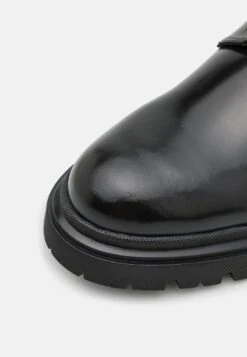 YOURTURN Leather UNISEX - Sportlicher Schnürer - Black -Bequeme Schuhe b5ccc4155fda4429aad0df5e4fcdb0da