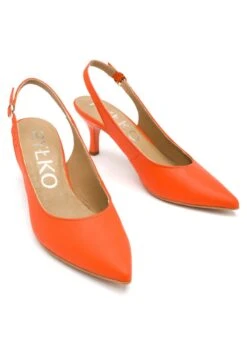 Pumps - Orange -Bequeme Schuhe bbc15df43e7a4acdb21f6549cce018f1