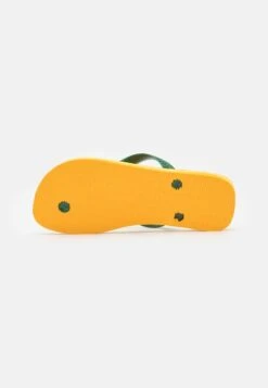 Havaianas BRASIL LOGO UNISEX - Bade-Zehentrenner - Pop Yellow -Bequeme Schuhe bccd7d729ee5431d8e1ed980256db195