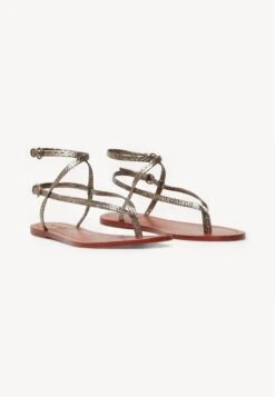 Hoss Intropia FLAT - Zehentrenner - Silver 9 Hoss Intropia FLAT - Zehentrenner - Silver -Bequeme Schuhe c0e03baf27d64448ae56f4f4d60608d0