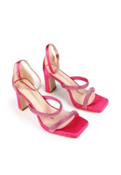 High Heel Sandalette - Fuchsia 9 High Heel Sandalette - Fuchsia -Bequeme Schuhe c264bb7187614150bfcf62466396d413