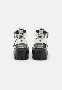Buffalo VEGAN LION TEETH - Plateausandalette - White -Bequeme Schuhe c41c2a5d0f0e47cdbacd6688b1d11bad