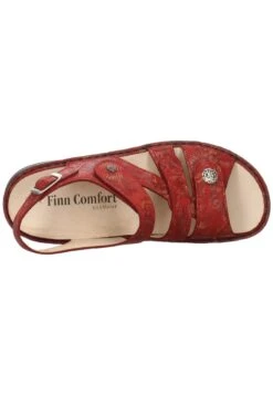 Finn Comfort GOMERA - Keilsandalette - Chili -Bequeme Schuhe c4a36951a60e4d87ac80680a09bd0bc4
