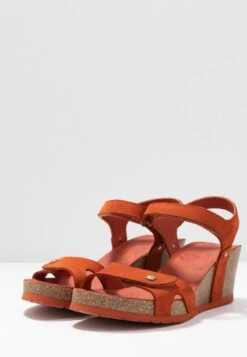 Panama Jack JULIA BASICS - Plateausandalette - Rostbraun -Bequeme Schuhe c558dd01f14d42139f7784bfd44b4e3f