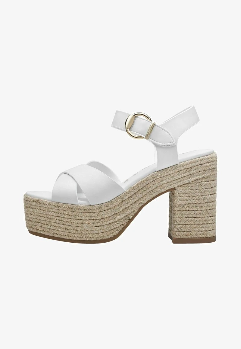 Tamaris High Heel Sandalette - White Matt 3 Tamaris High Heel Sandalette - White Matt