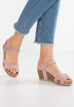 Panama Jack JULIA SNAKE - Plateausandalette - Rose