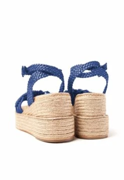 OLIVIA - Keilsandalette - Blue -Bequeme Schuhe cc94a29fc9134e4a8201b8b025d1a605