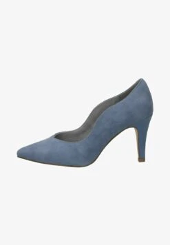 Caprice High Heel Pumps - Blue Suede