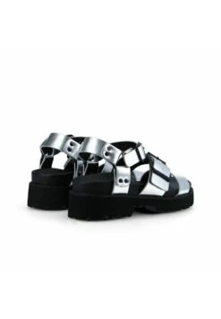 No Name JUNE GALAXIE RECYCLD - Plateausandalette - Argent -Bequeme Schuhe d167893703bb4a808ca72aa6373dd9ce
