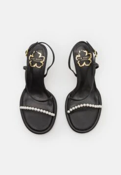 Ted Baker MYPEARL - Riemensandalette - Black -Bequeme Schuhe d4ad8c1dda054523bed8569657c1656a