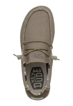 Hey Dude WALLY - Sportlicher Schnürer - Camel -Bequeme Schuhe d5ce213dff714865911b45a962116f3b
