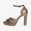 Hoss Intropia CRUCE DOBLE - Riemensandalette - Gold Coloured -Bequeme Schuhe d68d902511984d7697862f04e018dd99