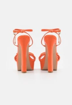 GENESIS - High Heel Sandalette - Orange -Bequeme Schuhe d7e258a78b8d433ea8a0fa63d72b108a