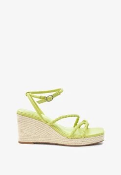 Next FOREVER COMFORT ROPE STANDARD - Keilsandalette - Lime Green