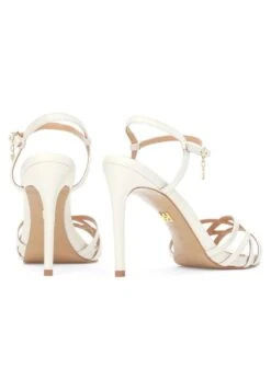 Kazar LAZURITE - High Heel Sandalette - Beige/white -Bequeme Schuhe da38ace35b494036882edd2b3923fd16