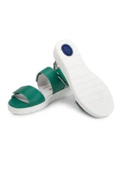 Keilsandalette - Grün -Bequeme Schuhe dbde731ef2074865992998bb4b6ecce9