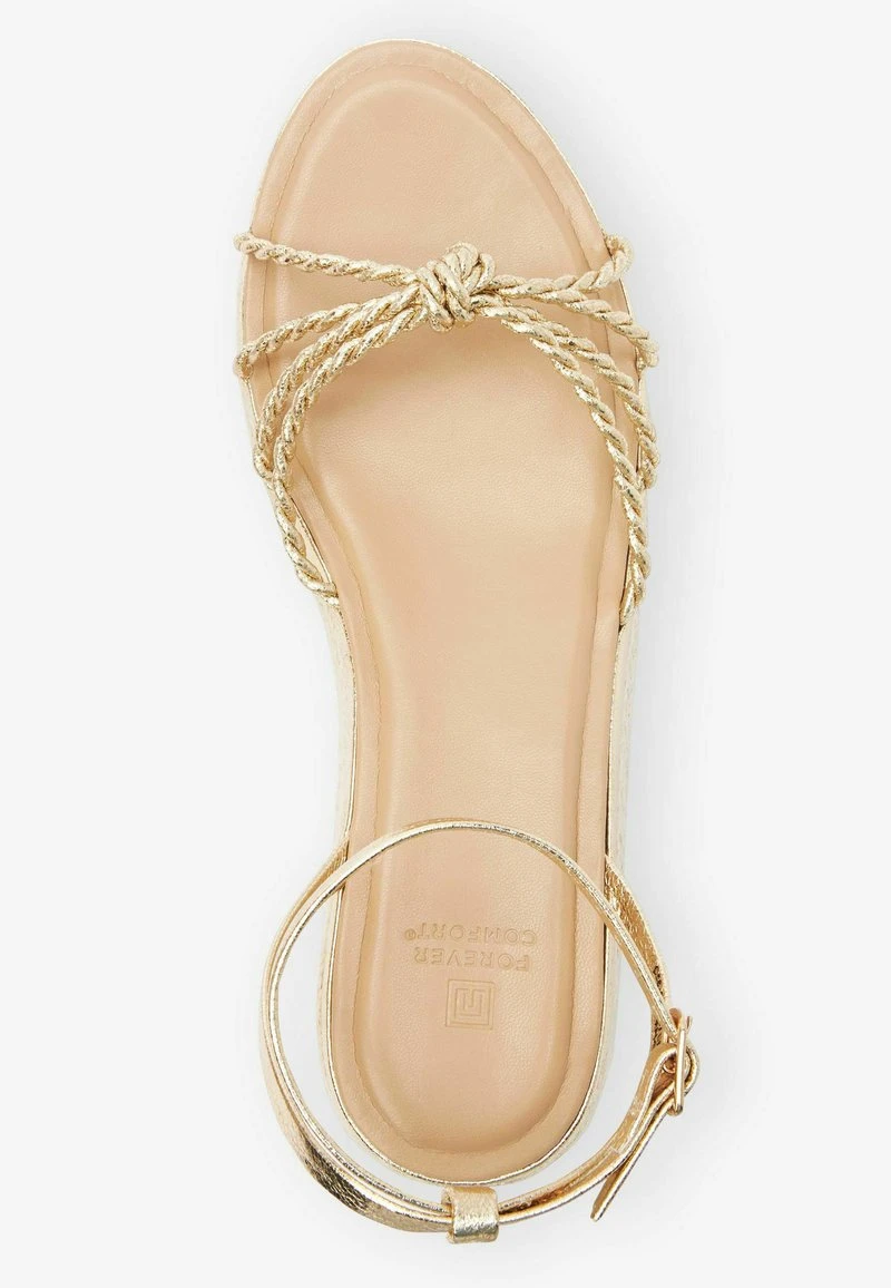 Next FOREVER COMFORT KNOT DETAIL STANDARD - Keilsandalette - Gold 5 Next FOREVER COMFORT KNOT DETAIL STANDARD - Keilsandalette - Gold – Bild 3