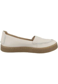 Clarks BARLEIGH - Slipper - Off White Leather -Bequeme Schuhe e4a7a6c5eea04395bc2e81054dc14c32